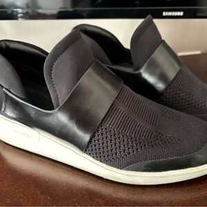 Via Spiga Misha Black Knit Slip-On Sneakers